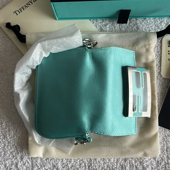 Fendi x Tiffany & Co. Nano Baguette Satin Charm Bag - Picture 15 of 17